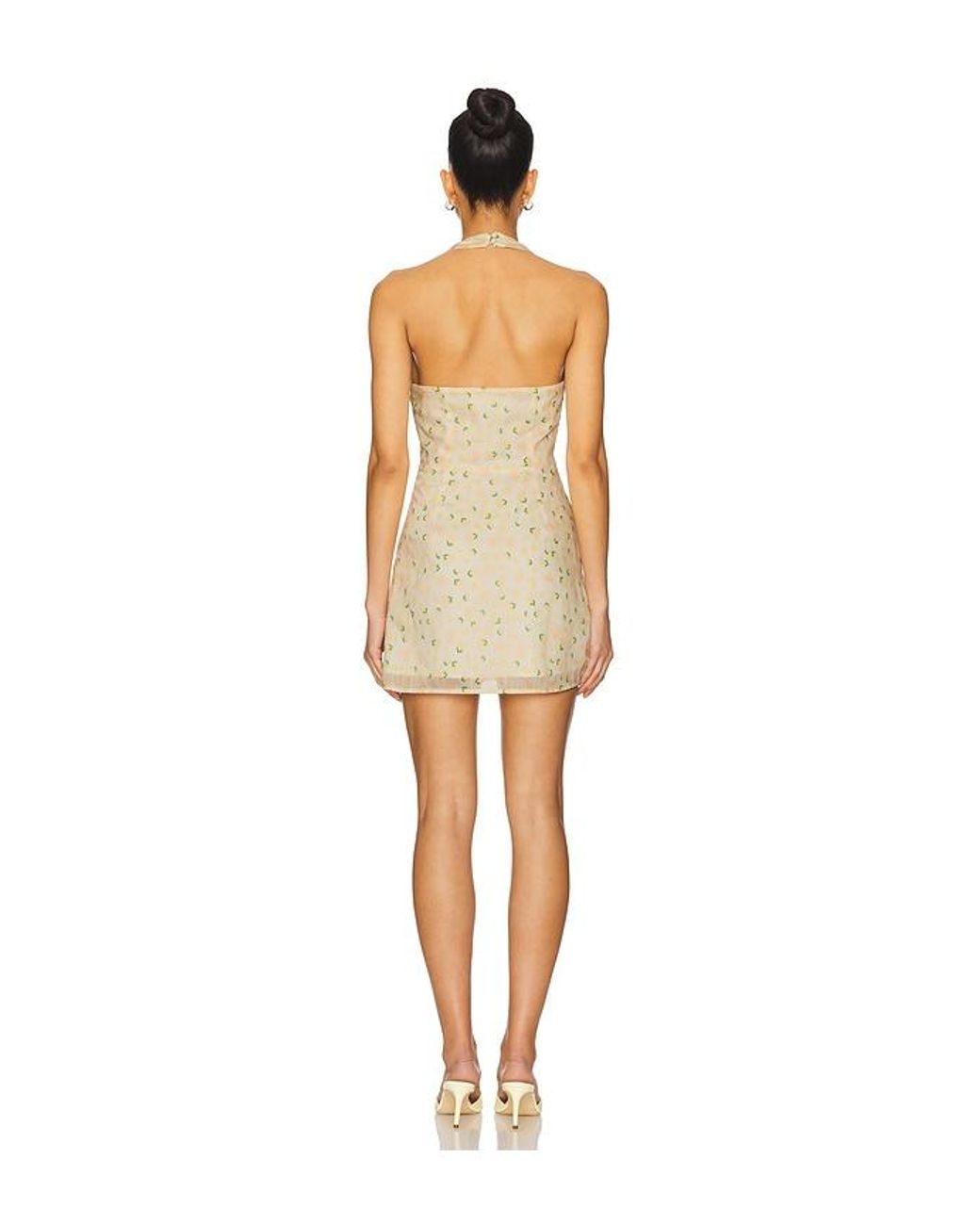 MORE TO COME Natural Alice Mini Dress