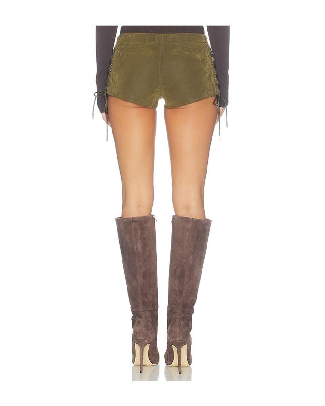 Free People Multicolor Sun Siren Suede Mirco Short