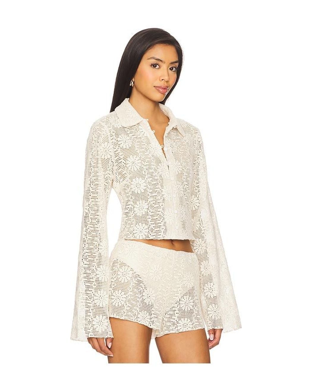 Lioness White Babydoll Top