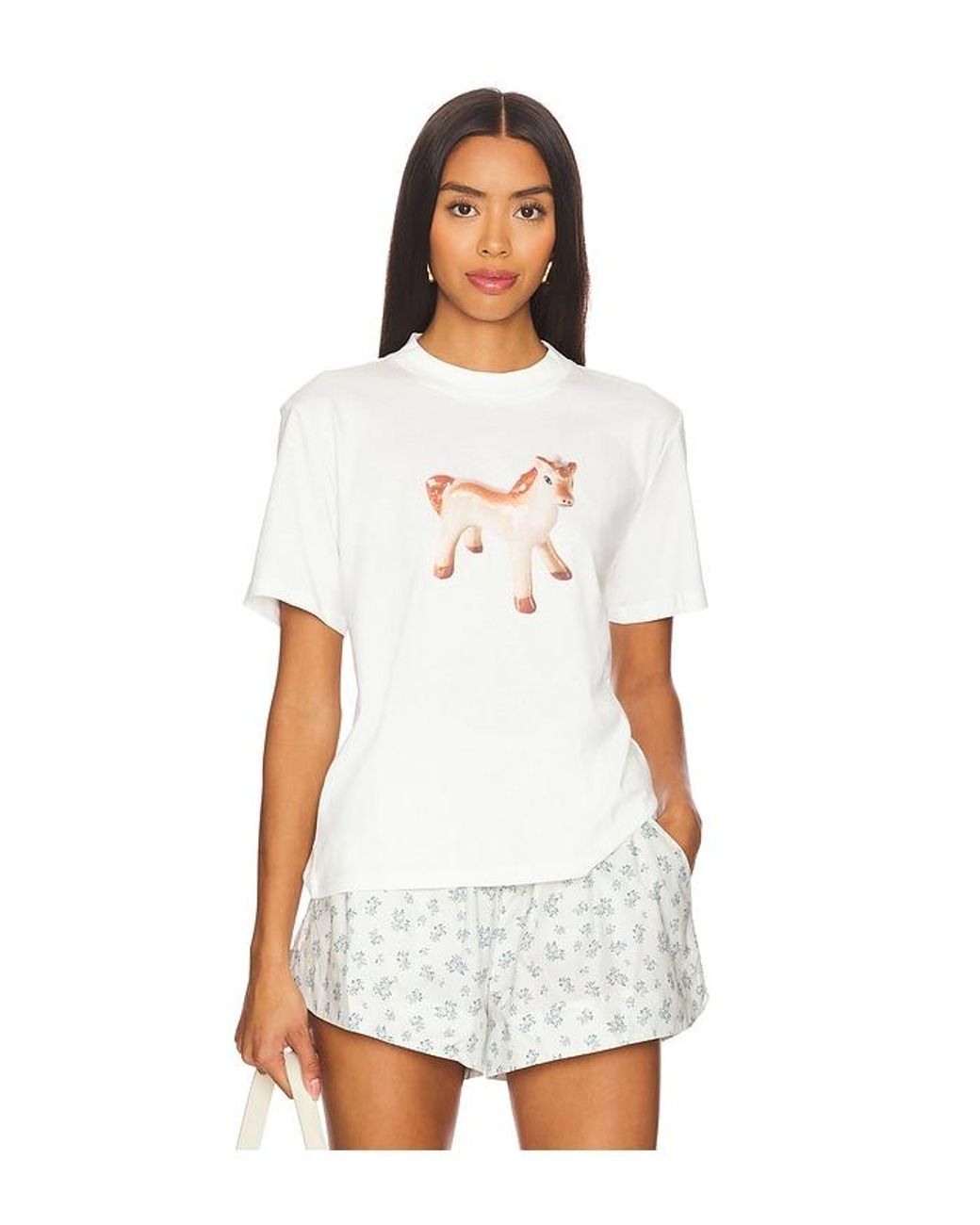 トップス Yuhan Wang White Horse T-Shirt Yuhan Wang White Horse Long Sleeve T-Shirt Yuhan Wang