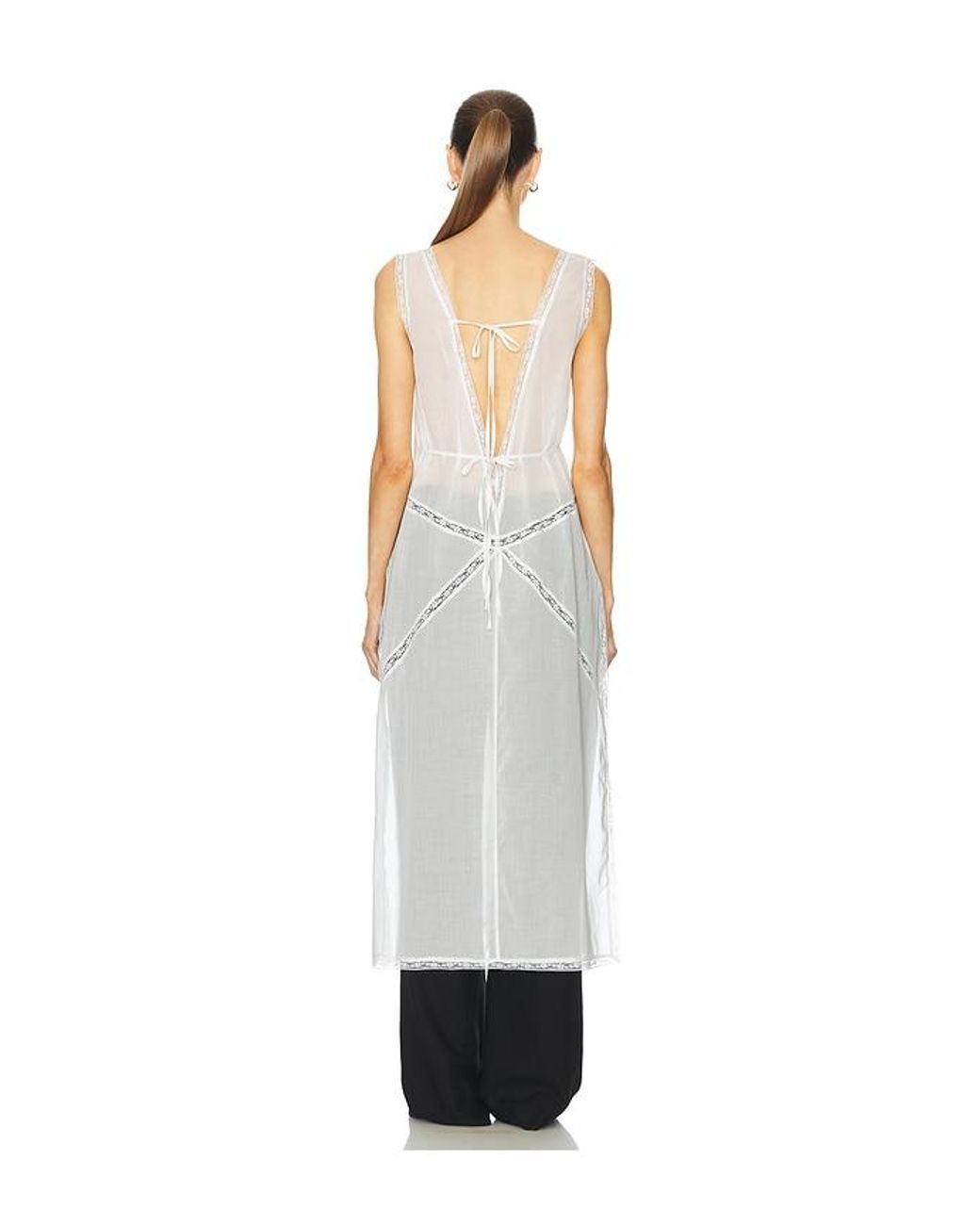 Helsa White Voile Daylight Nightgown