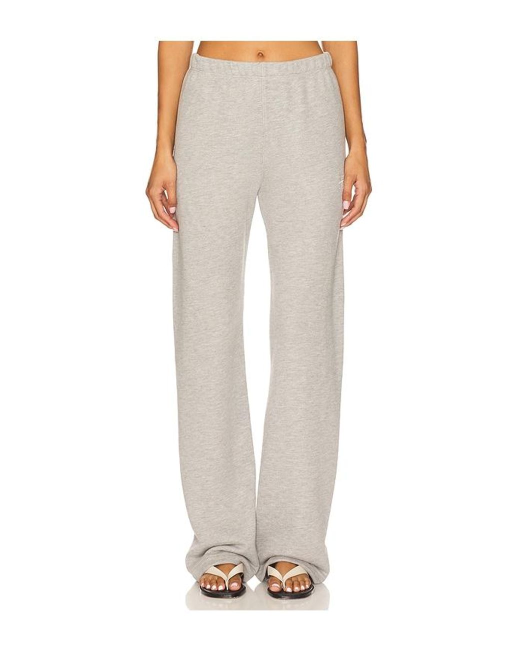 ÉTERNE White Straight Leg Sweatpant