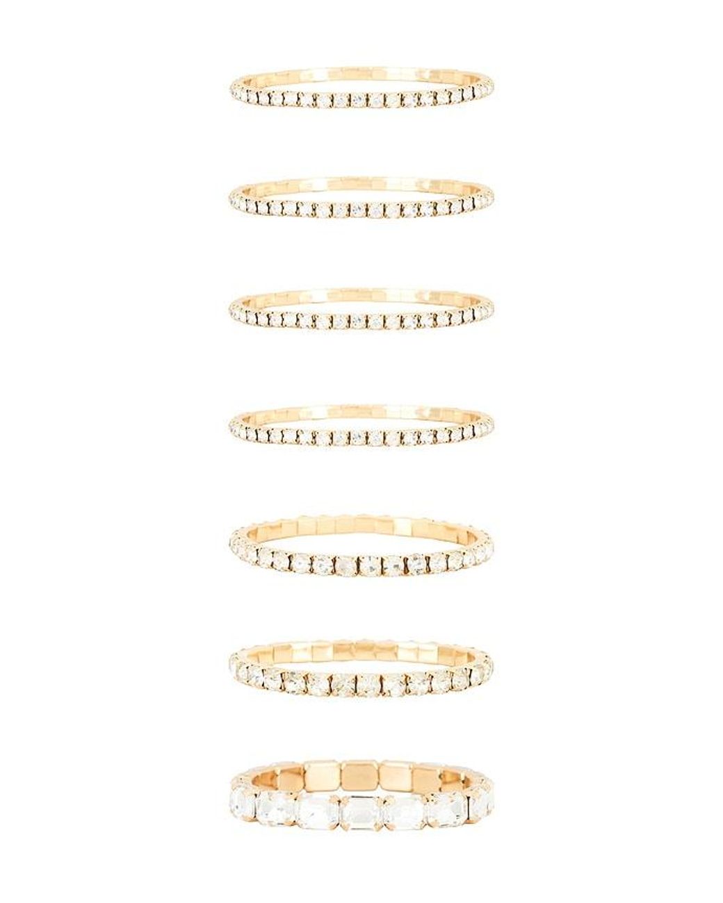 DANNIJO White Valentina Bracelet Set