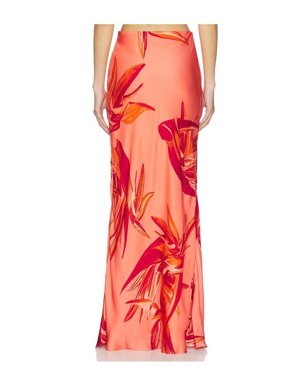 Rococo Sand Red Maxi Skirt