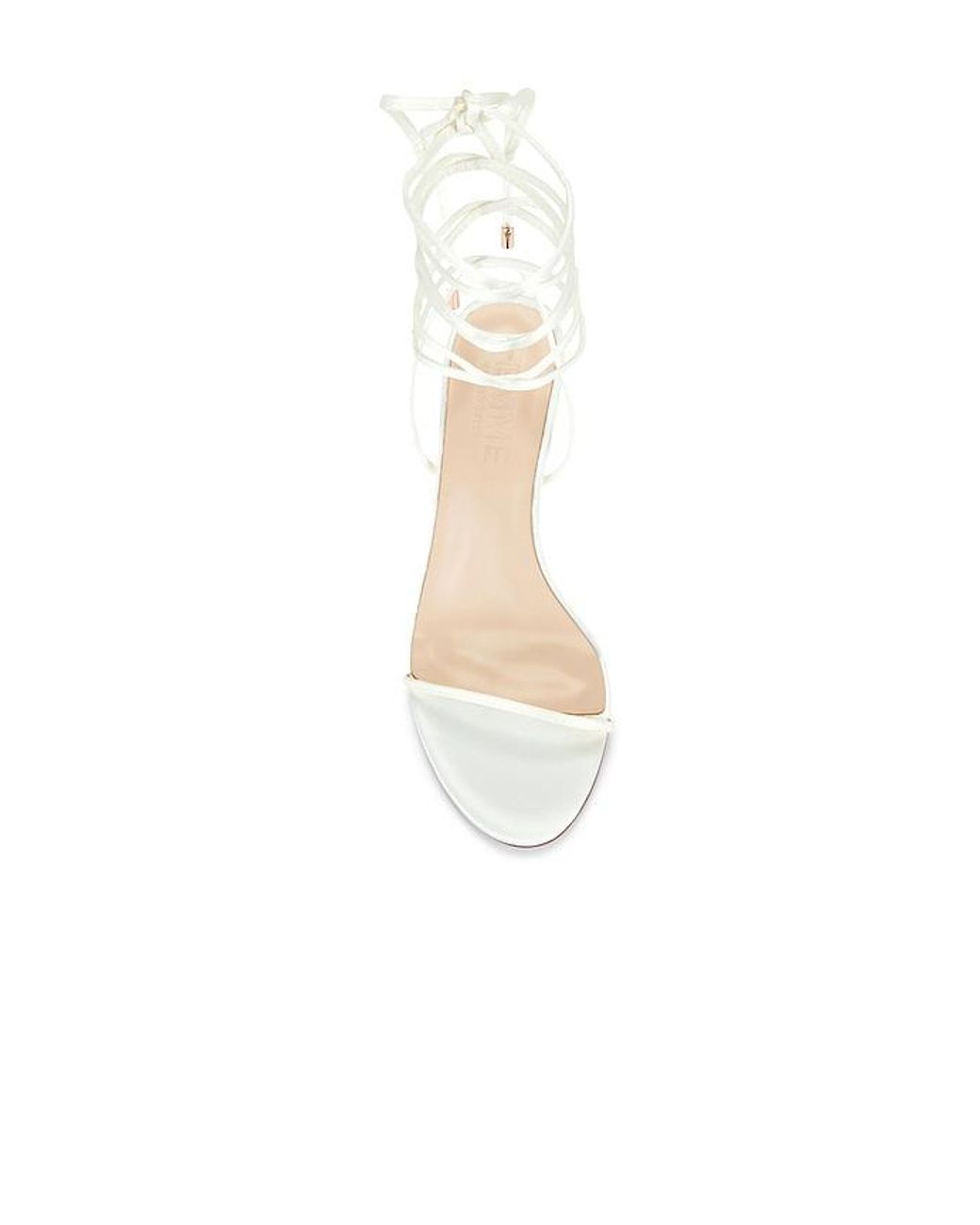 Femme LA White 3.0 Barely There Lace Up Heels