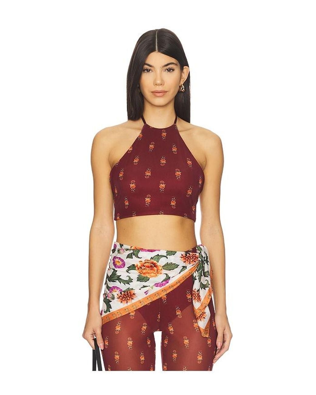 Agua Bendita Red X Revolve Jam Crop Top