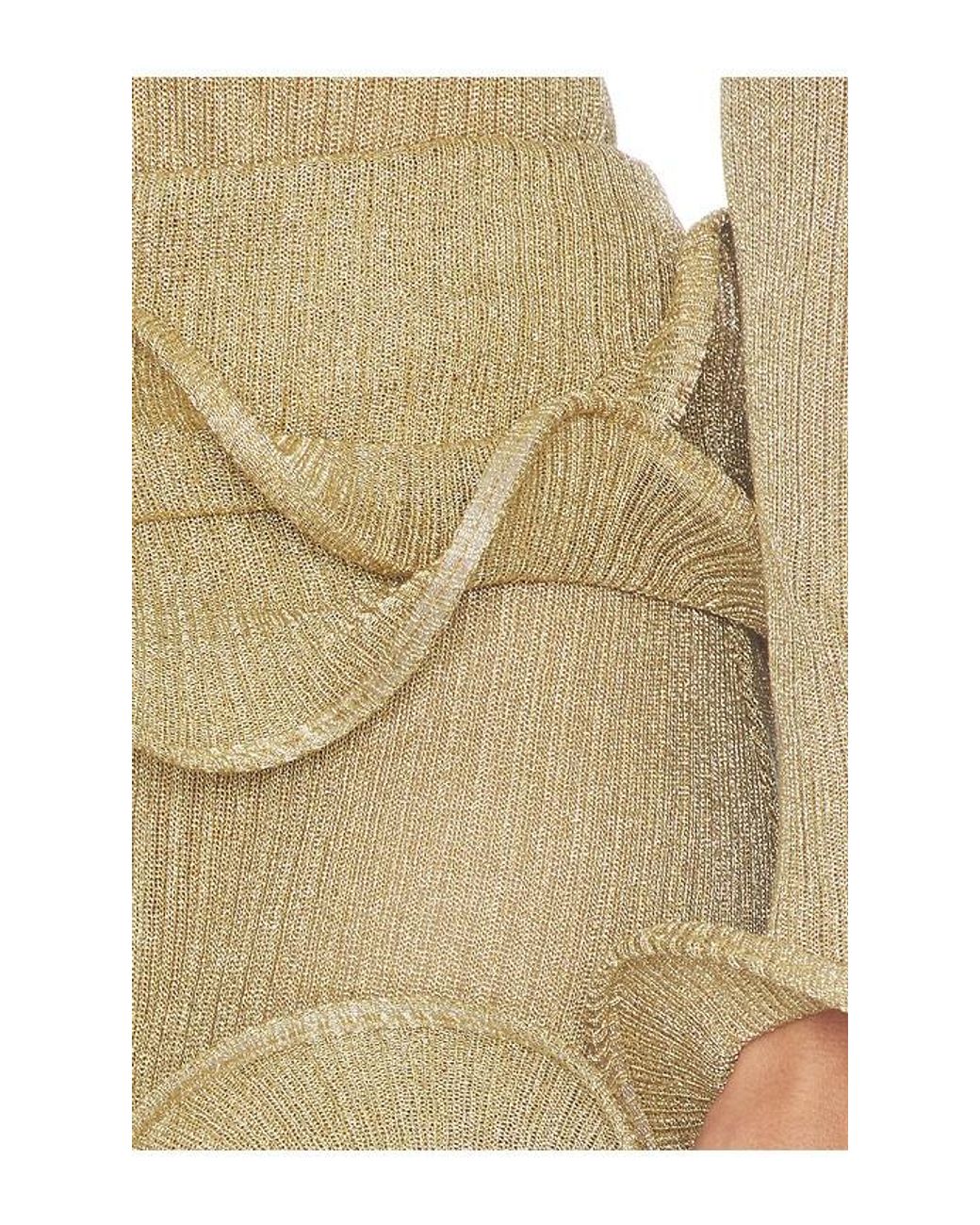 Sid Neigum Natural Wave Hem Bamboo Mini Skirt