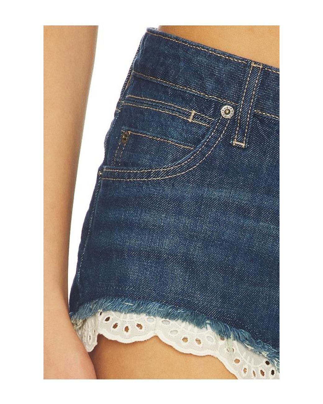 Free People Blue X We The Free Cali Lace Short