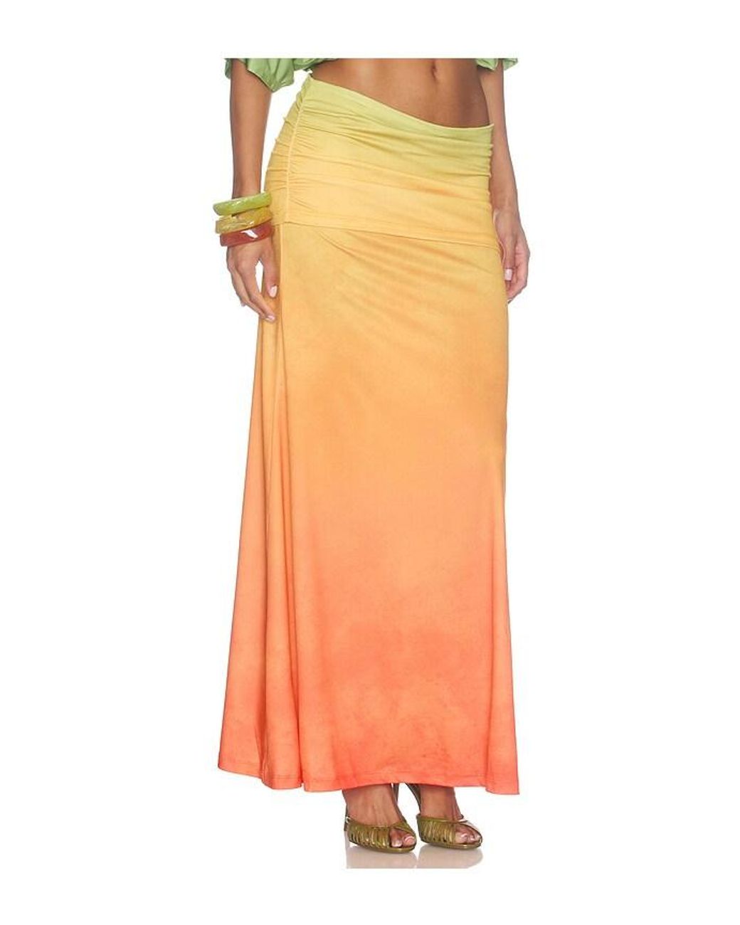 Mirae Orange Sunset Skirt