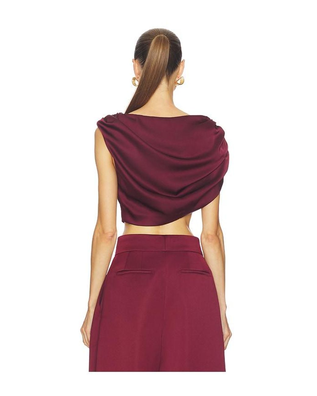 Camila Coelho Red Vionetta Top