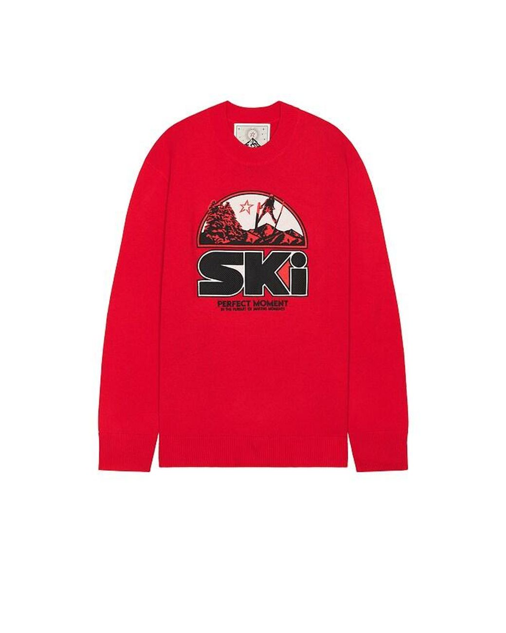 Perfect Moment Red Adler Crew Neck Sweater for men