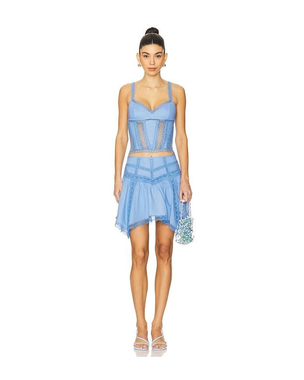 Charo Ruiz Blue Poppy Top