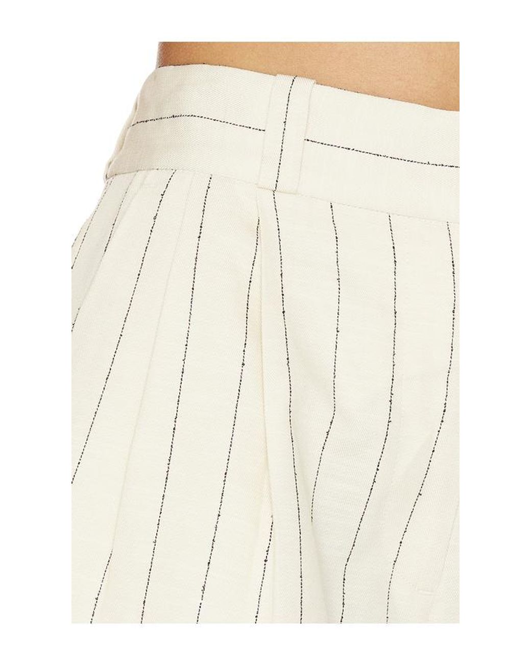 Rag & Bone White Neila Stripe Short