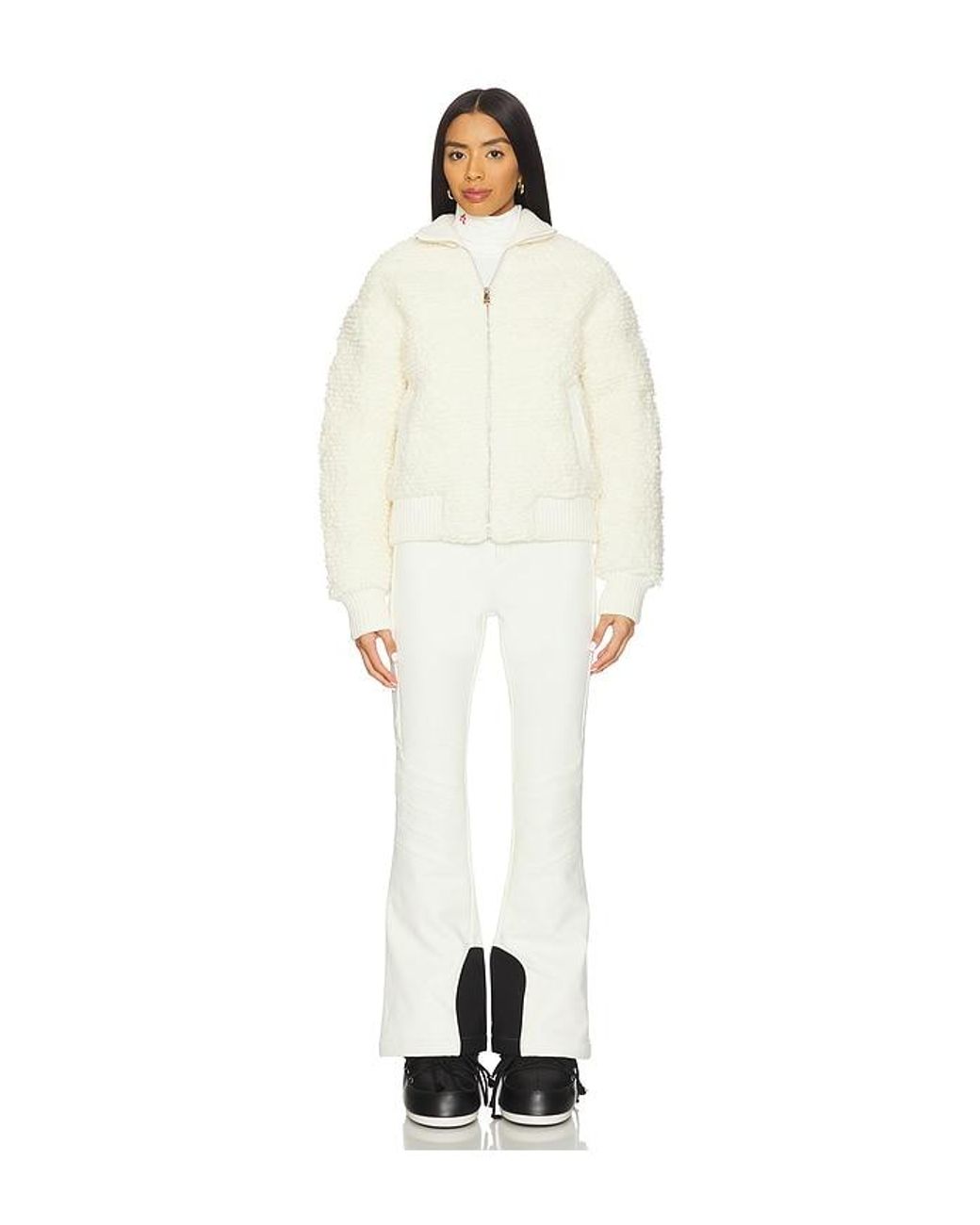 Perfect Moment White Apres Padded Bomber