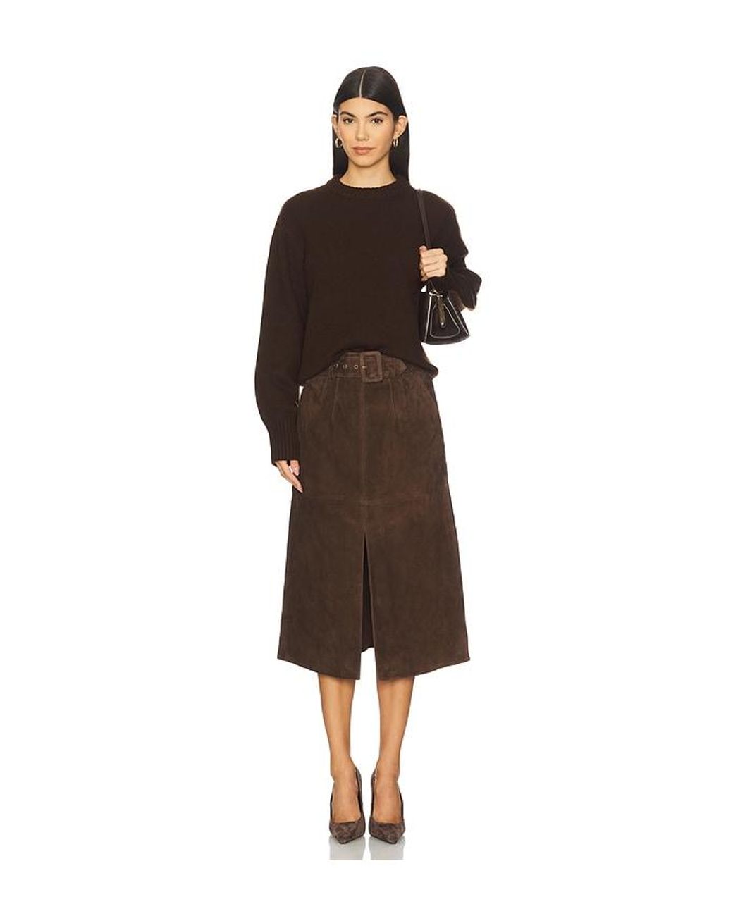 Veronica Beard Brown Alexie Skirt