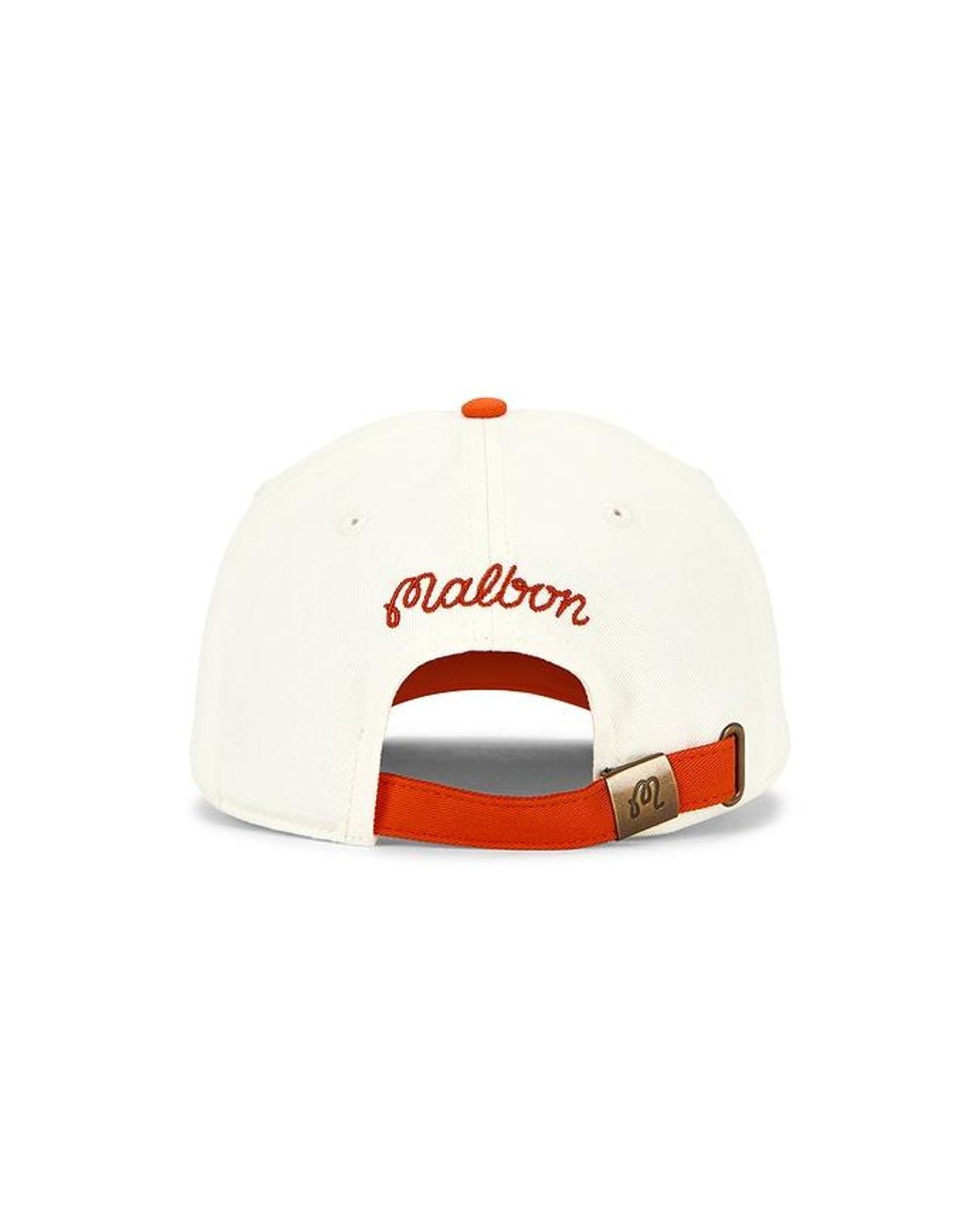 Malbon Orange Trinity Dad Hat for men