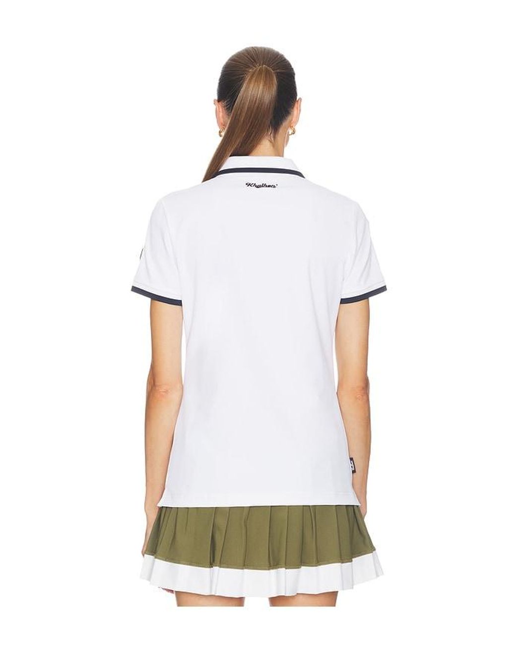 Khalhon Green Short Sleeve Performance Polo Top