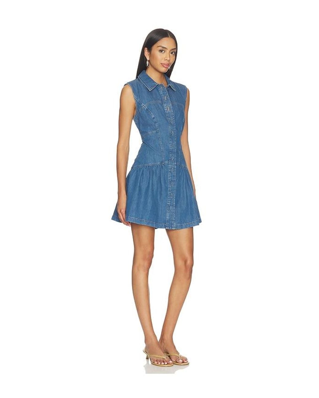 FRAME Blue The Denim Day Dress