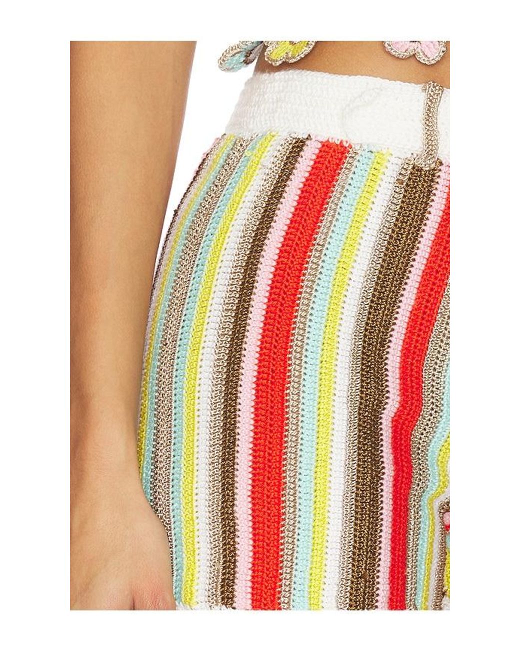 MY BEACHY SIDE Multicolor Noa Hand-Crocheted Shorts