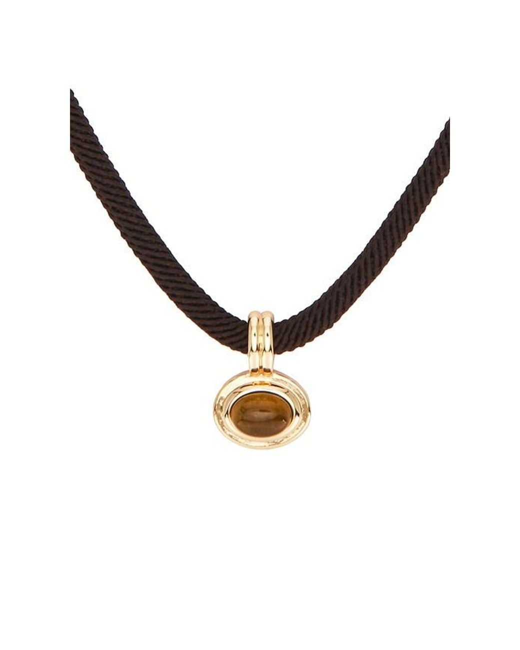 Shashi Black Maxwell Cord Necklace
