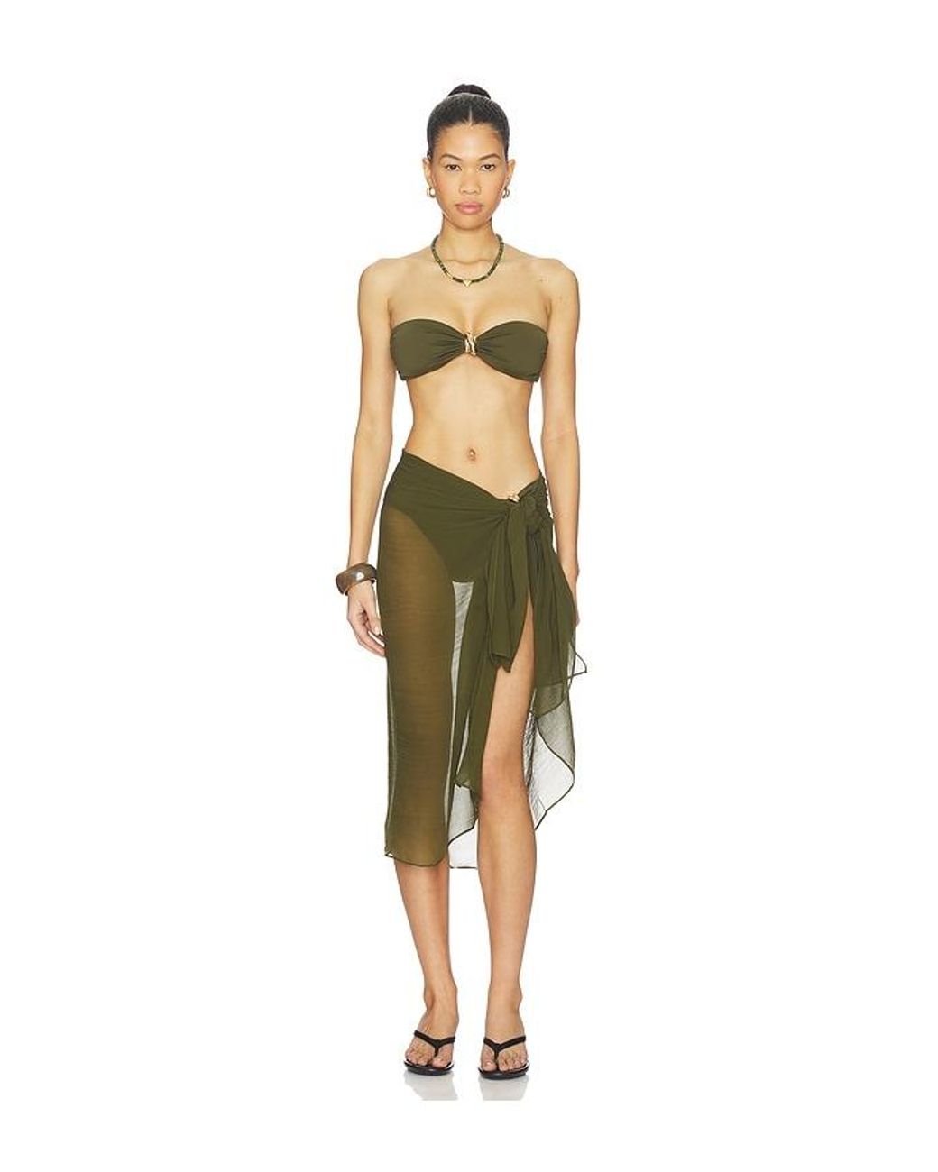 Away That Day Green Santorini Sarong