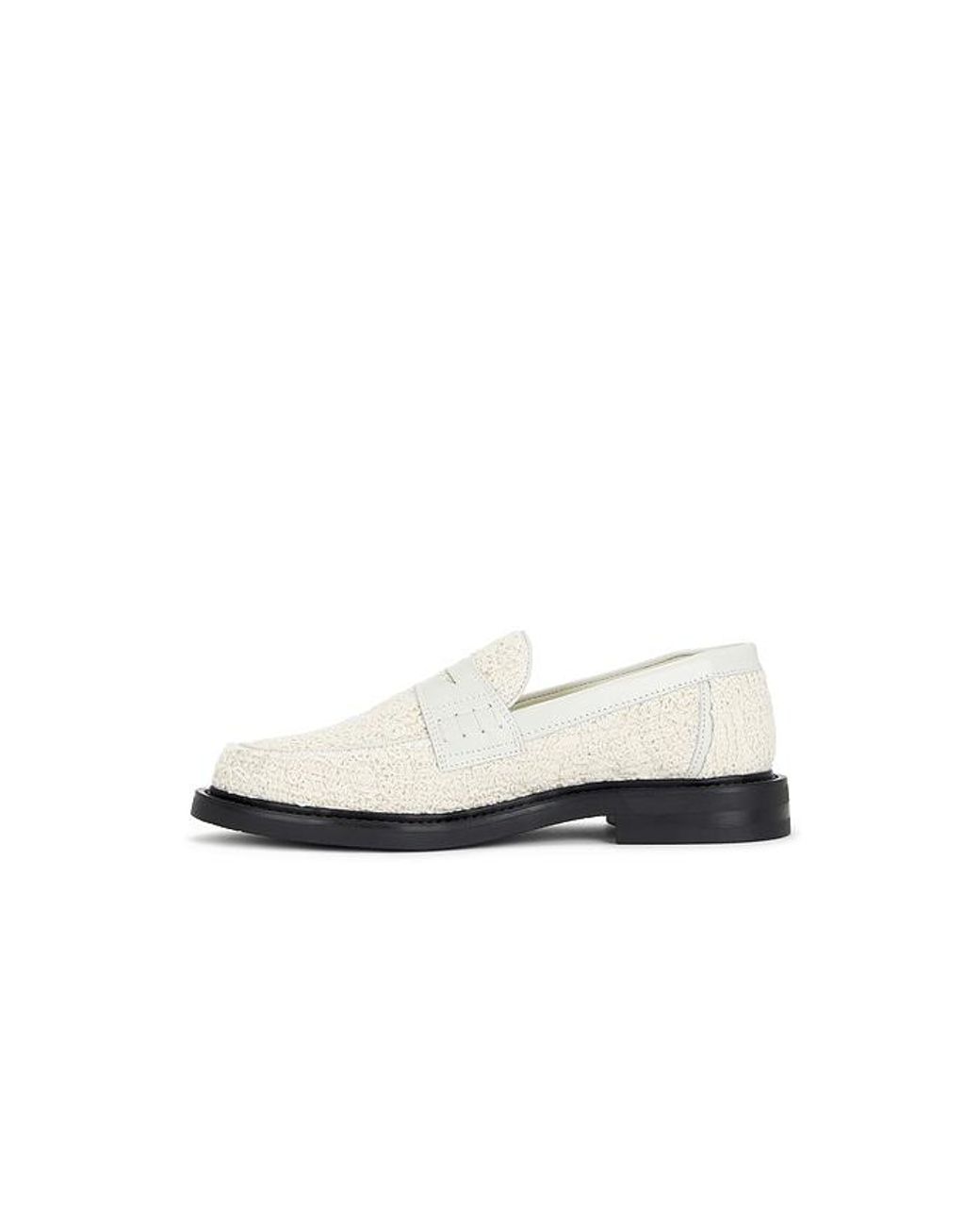 Filling Pieces White Crochet Loafer for men