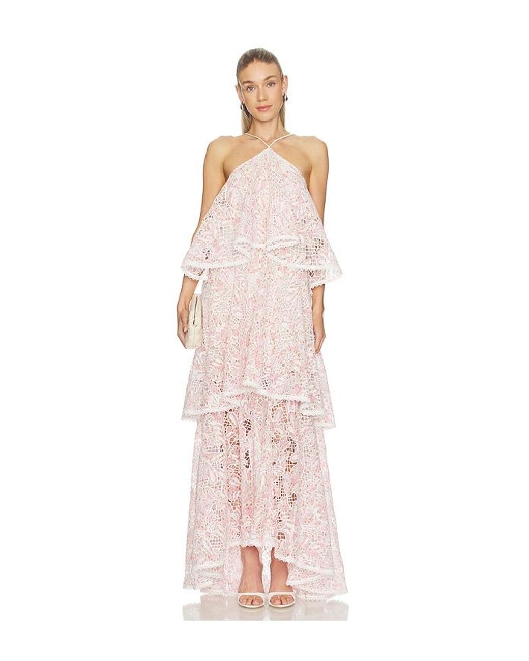 Elliatt Multicolor Valencia Tiered Gown