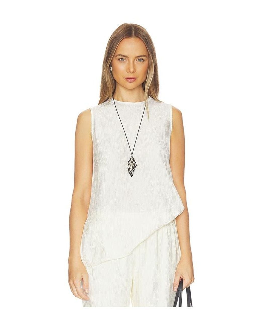 Anine Bing White Malia Top