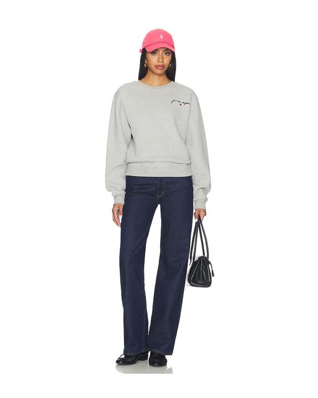 FAVORITE DAUGHTER Gray The Signature Classic Sweatshirt