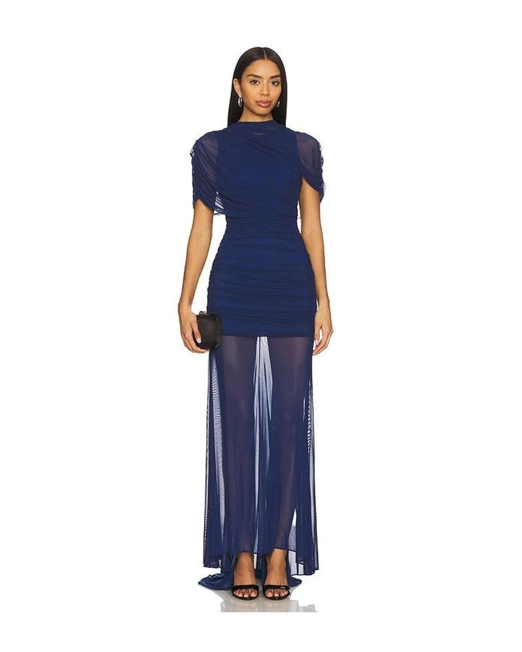 Amanda Uprichard Blue Evianna Gown
