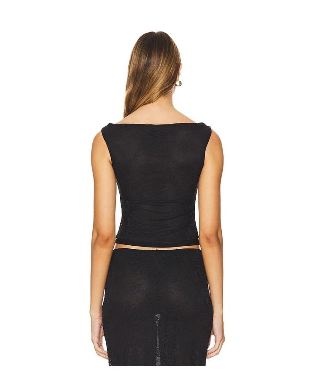 MAJORELLE Black Phoebe Top