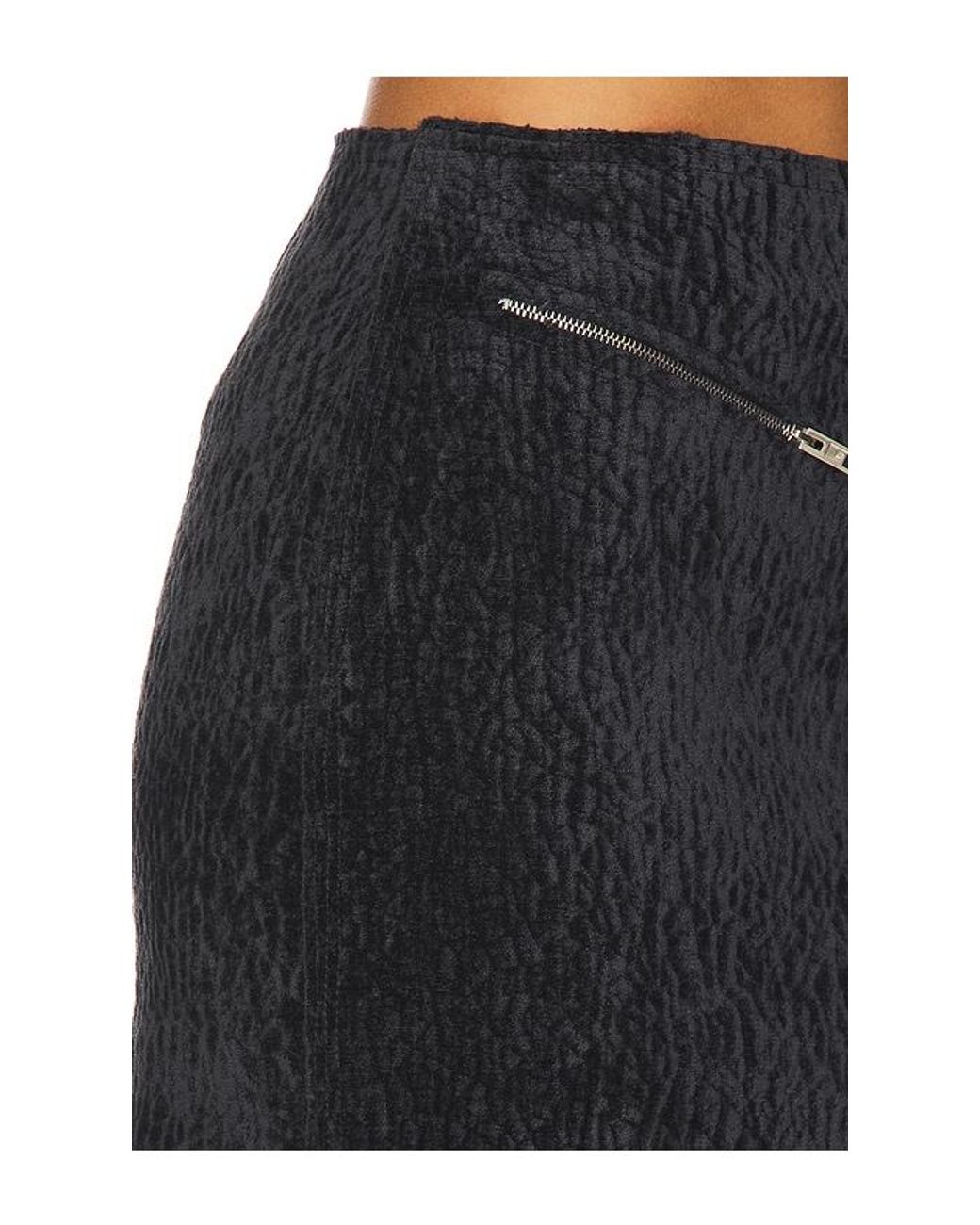 Alexander Wang Blue Low Rise Mini Skirt