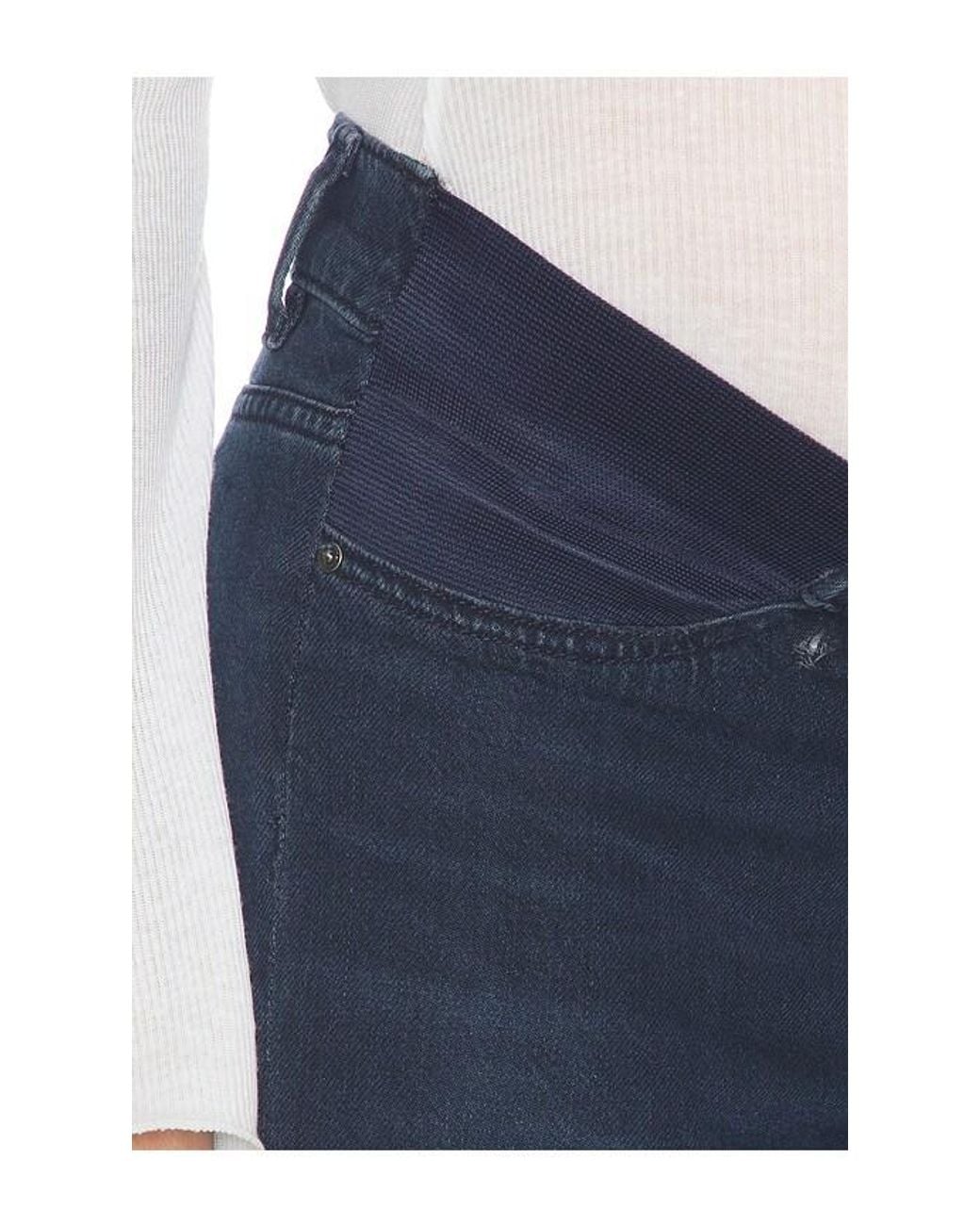 DL1961 Blue Hepburn Maternity Wide Leg Jean