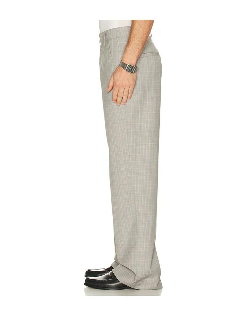 KROST White Elliott Plaid Trouser for men