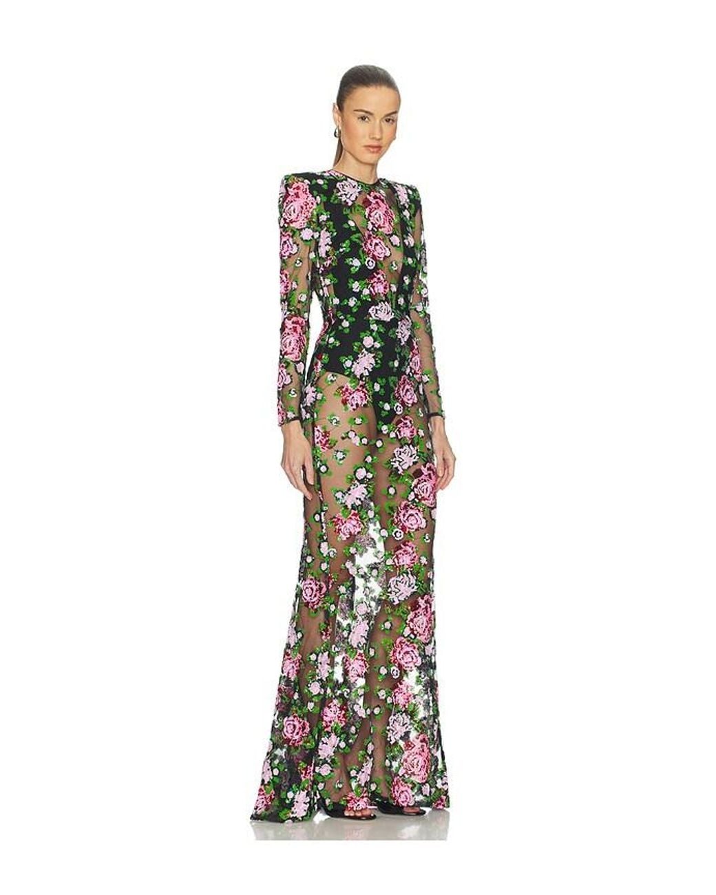 Zhivago Multicolor Vista Fiorita Gown