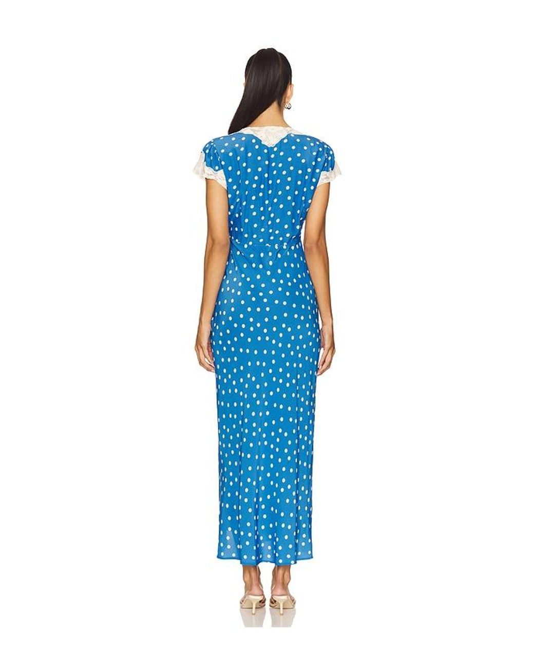 Rixo Blue Amari Dress