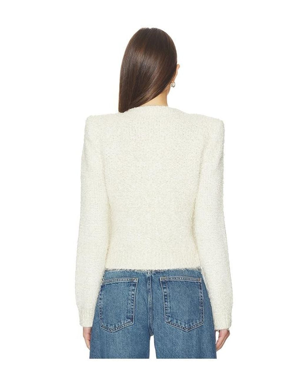 L'Agence White 'Agence Una Knit Cardigan