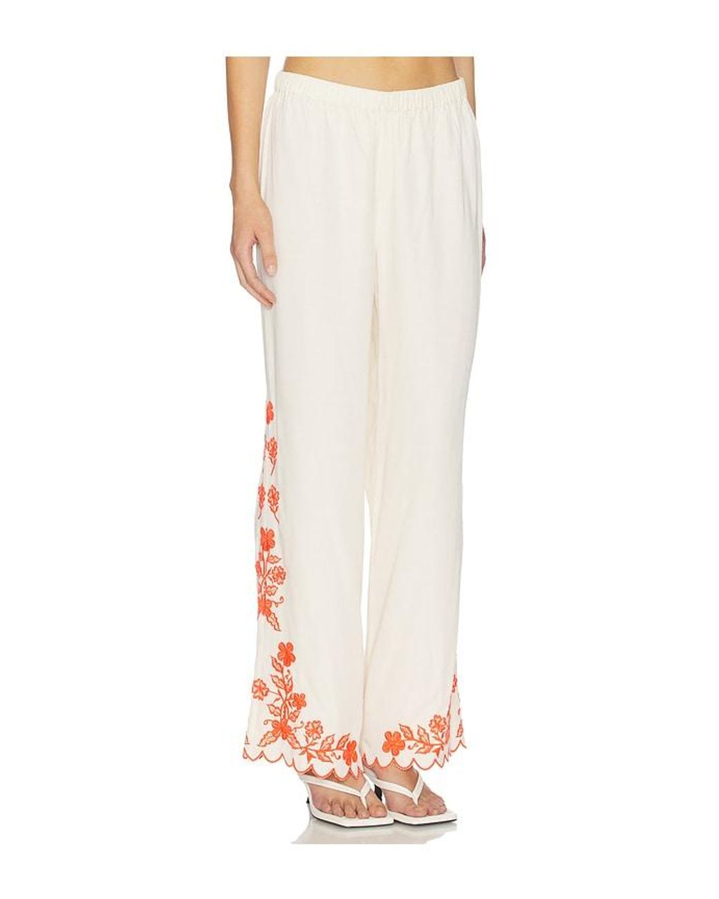 Amanda Uprichard White Coraline Pants
