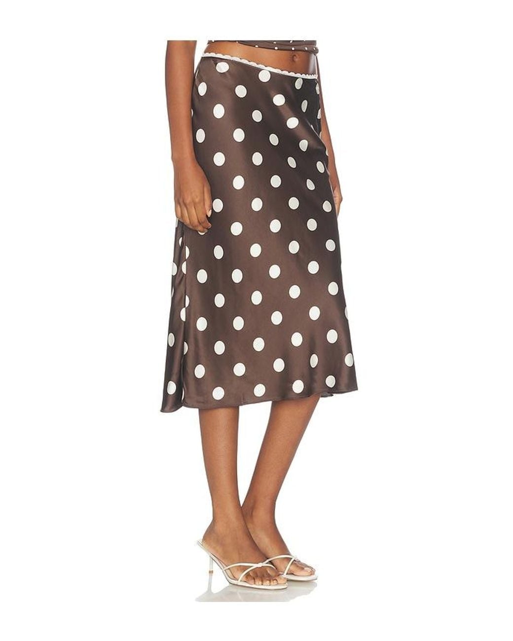 MAJORELLE Black Mabel Slip Skirt