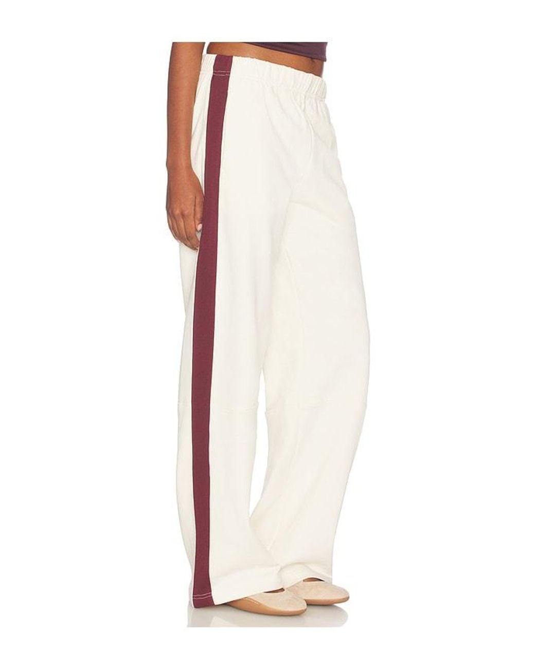 Rag & Bone White The Everyday Terry Seamed Track Pant