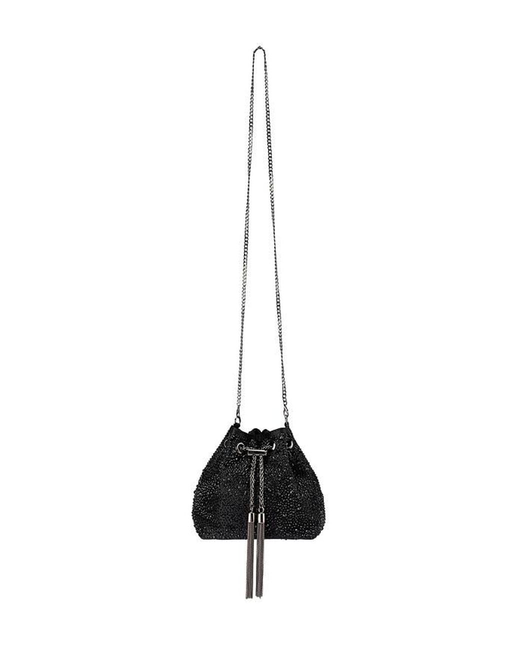 Olga Berg Black Mika Crystal Pouch