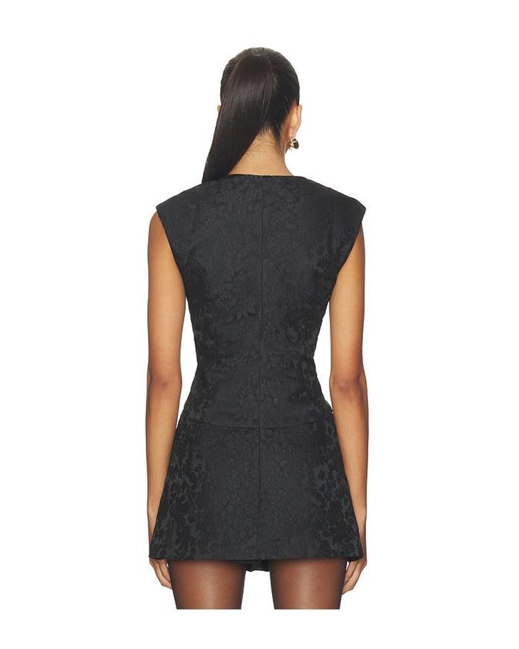 Amanda Uprichard Black Cara Top