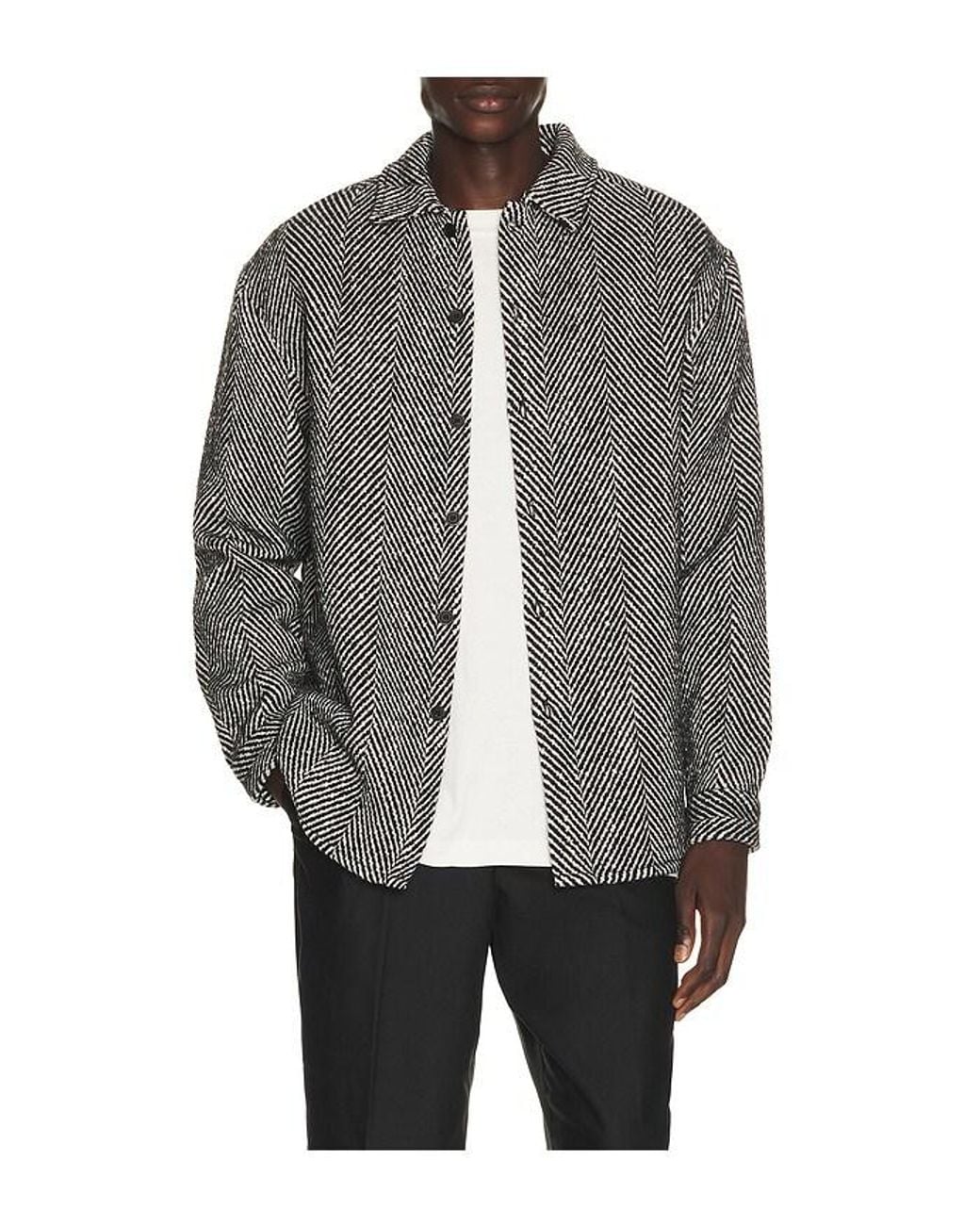 KROST Gray Eco Herringbone Shirt for men