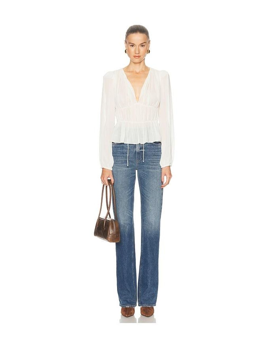 Camila Coelho White Lysette Top