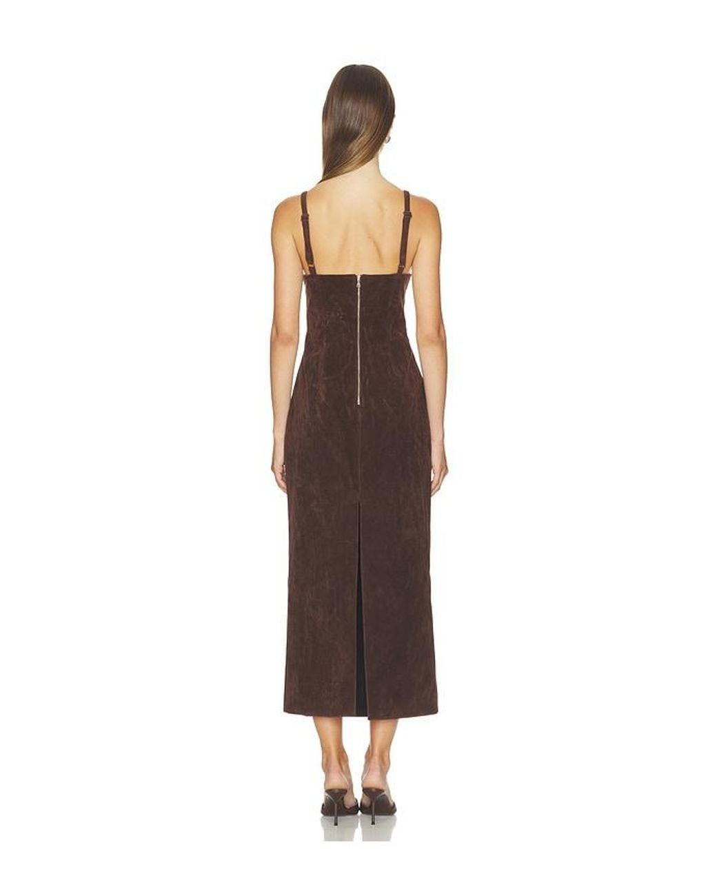 Bardot Multicolor Estine Faux Suede Midi Dress