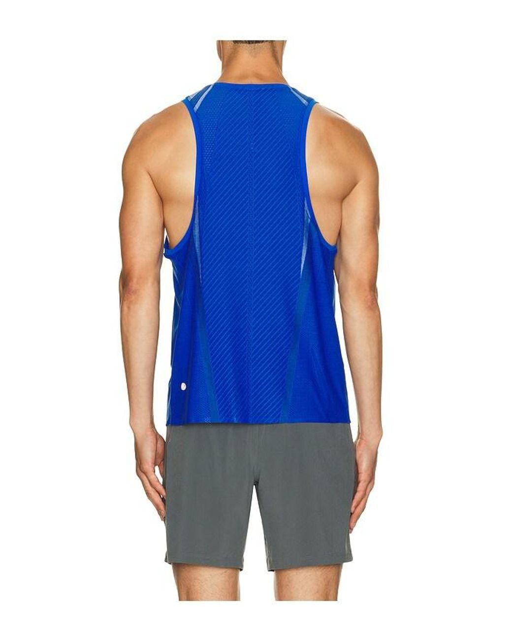 lululemon athletica Blue Fast And Free Airflow Tank for men