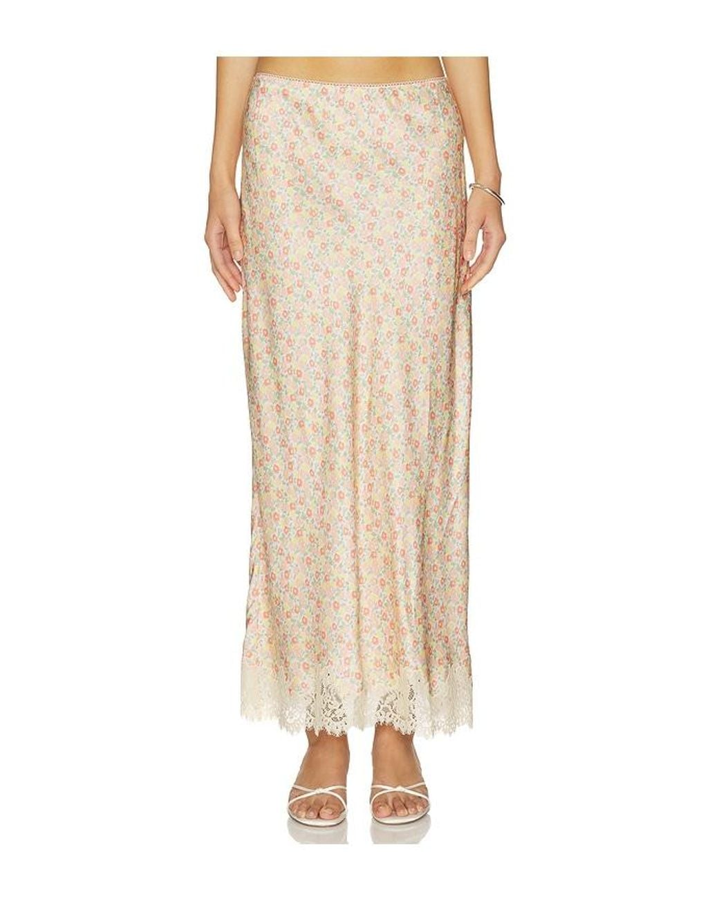 Rixo Natural Matilde Skirt