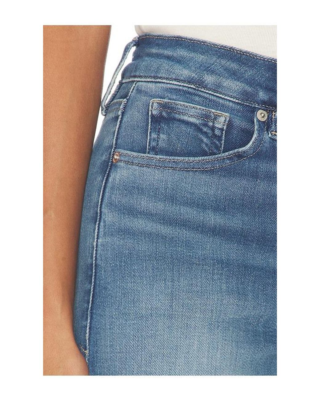 GOOD AMERICAN Blue Soft Tech High Palazzo Ankle Jeans