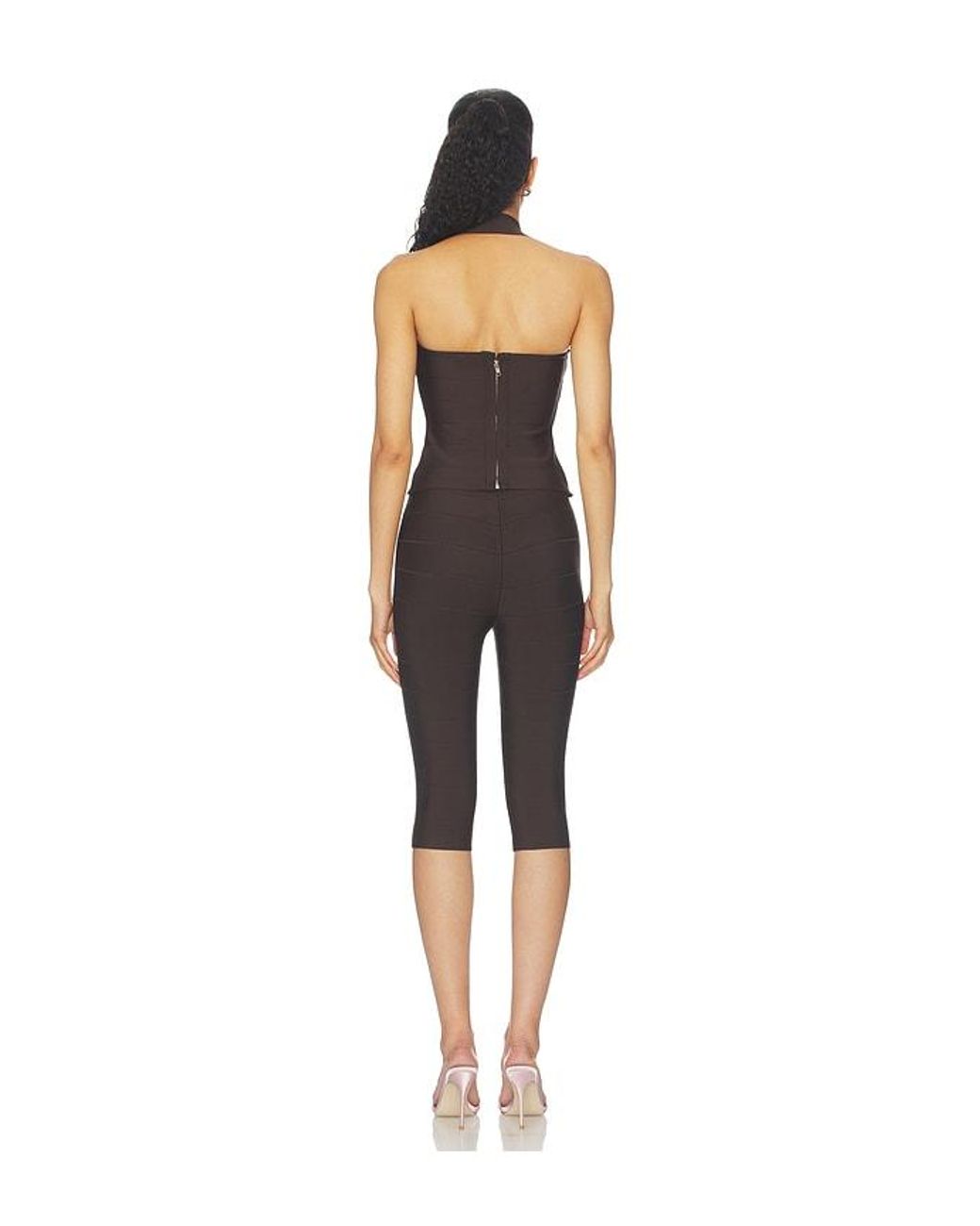 superdown Black Angelah Bandage Capri Set