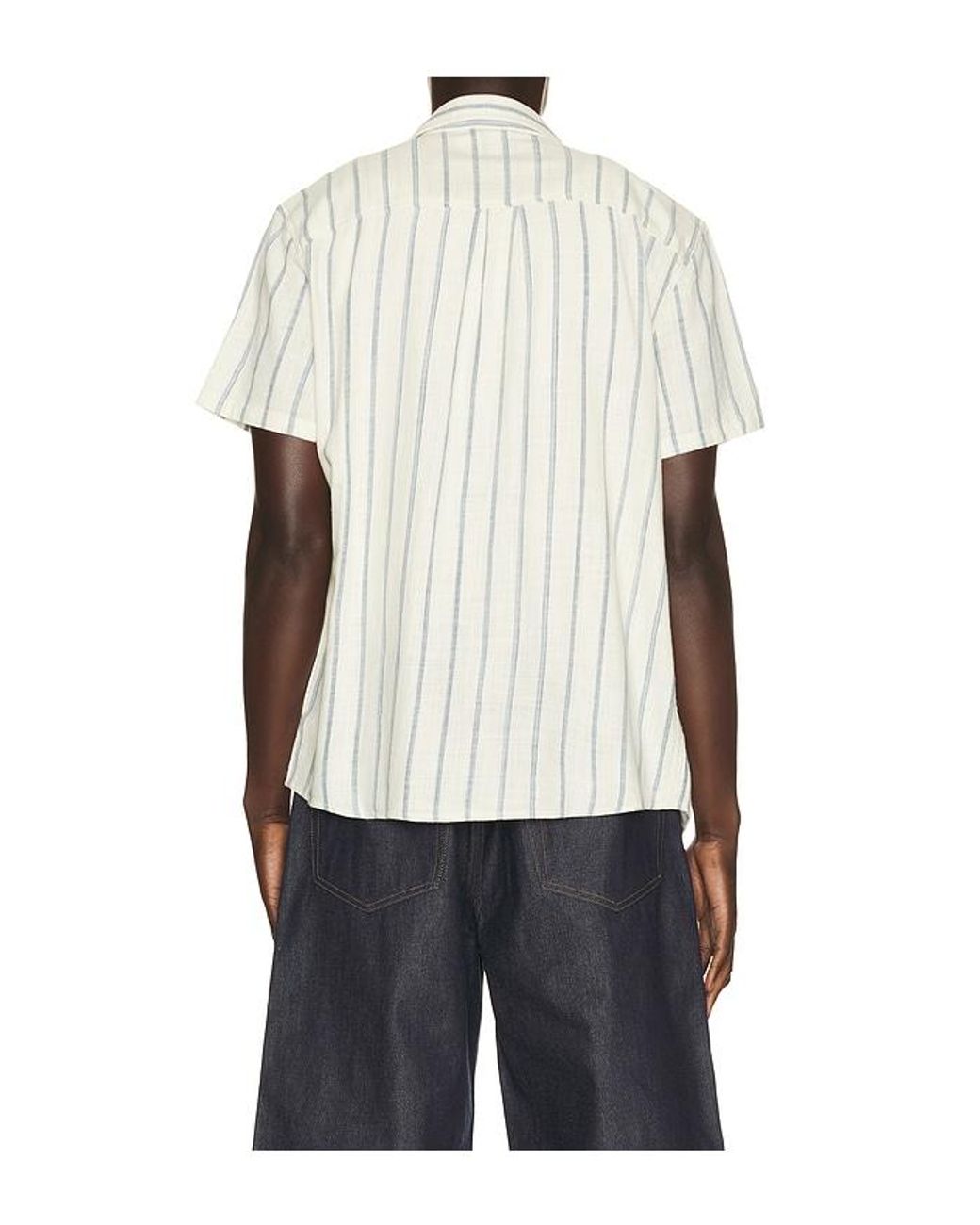 Marine Layer White Classic Stretch Selvage Shirt for men